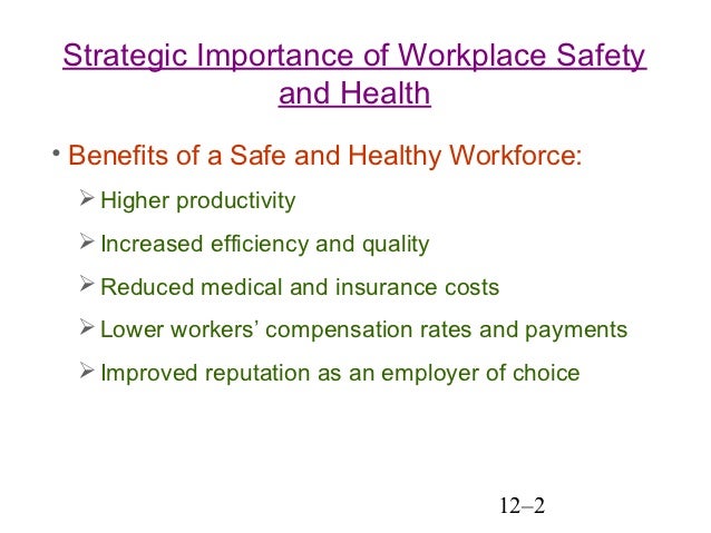 The advantages of occupational safety and health act in security of workplaces importance of occupational health and safety